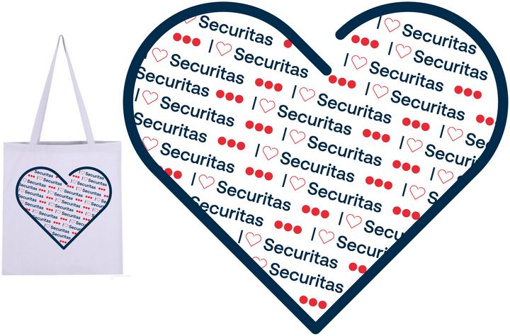 Torba bawełniana z autorskim wzorem — Securitas